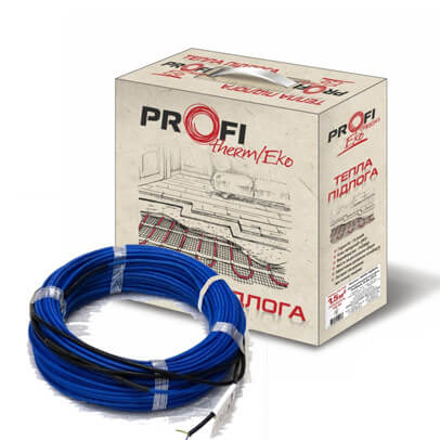 

Тепла підлога | Тонкий нагрівальний кабель ProfiTherm Eko Flex 770Вт 67.7м 5м.кв