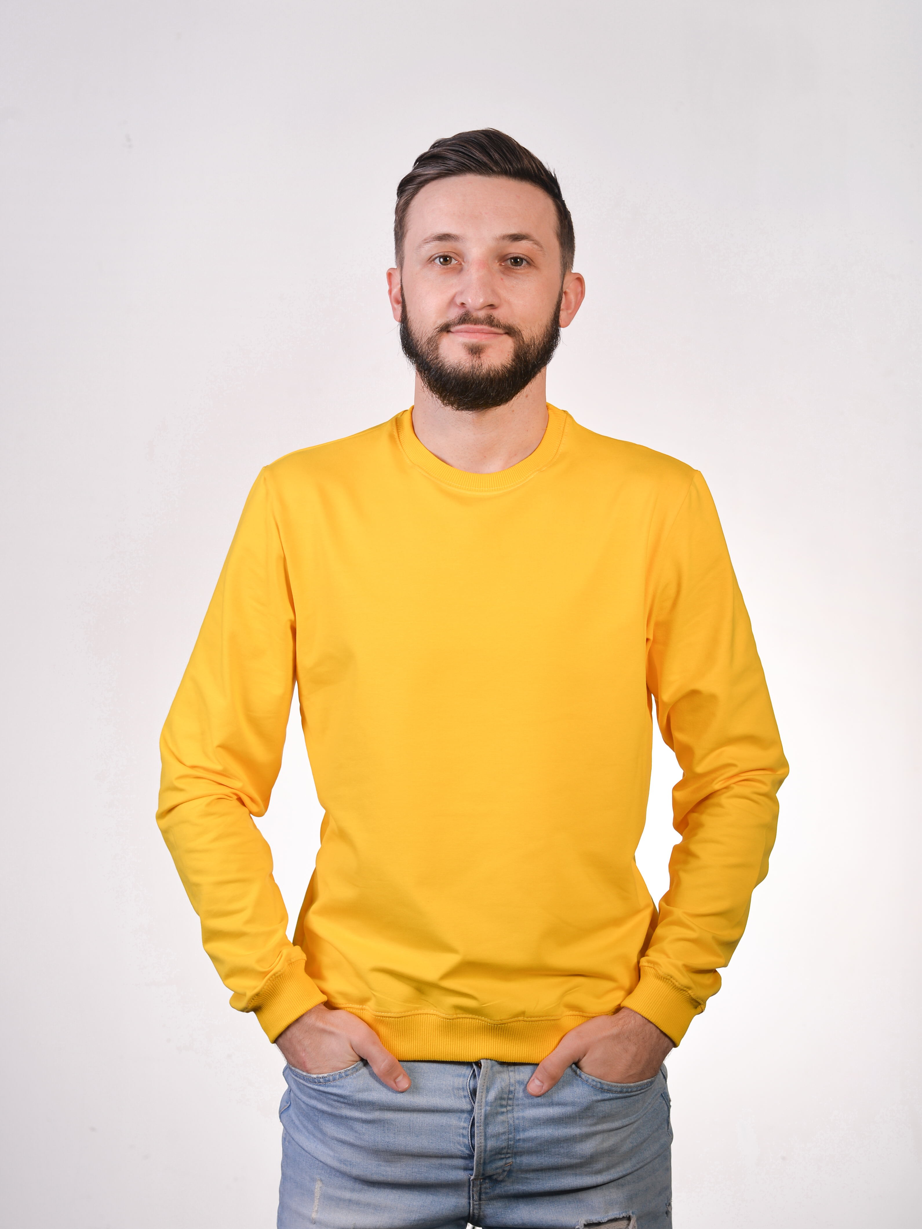 

Світшот чоловічий жовтий L Vudvud