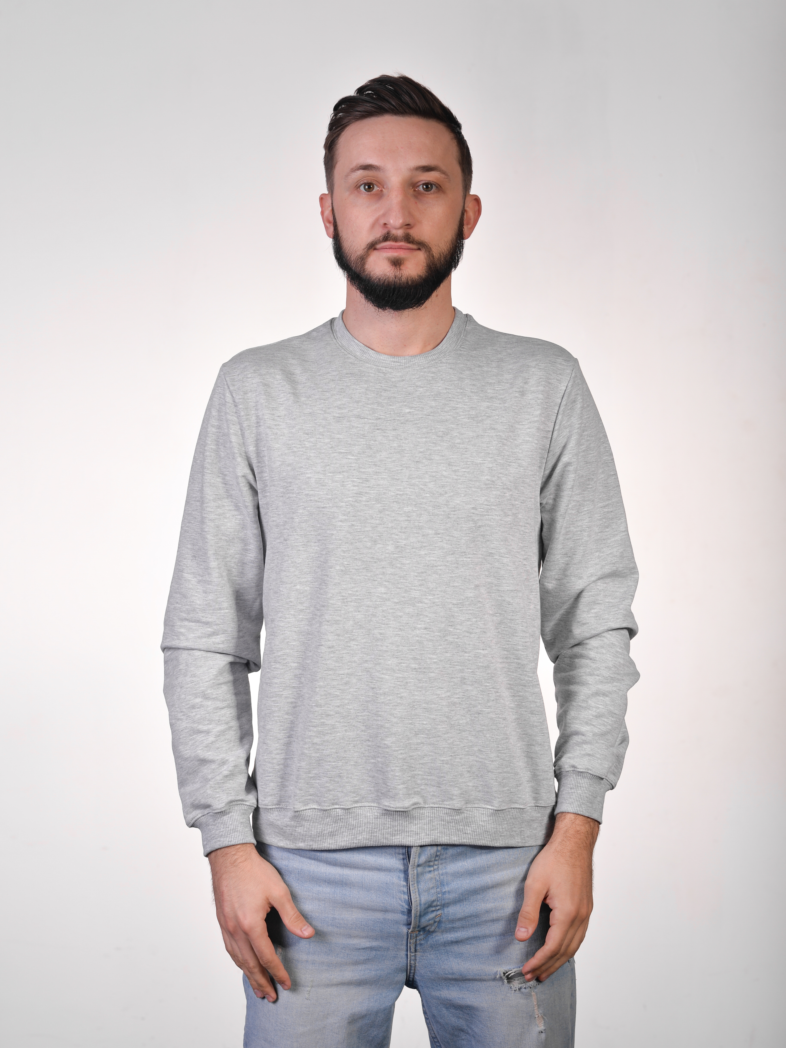 

Світшот чоловічий сірий  Vudvud, Світшот чоловічий сірий S Vudvud