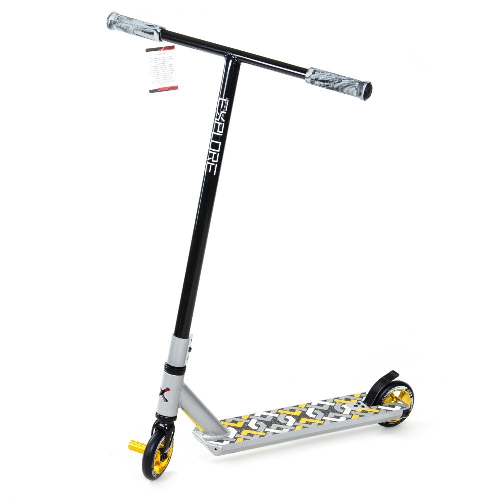

Трюковий самокат Explore STORM DELUXE New Grey Gold 110мм