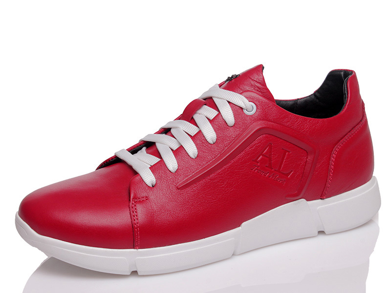 

Мужские кроссовки деми Anry 211-31 красная кожа Красный р.42 (27,5 см.)