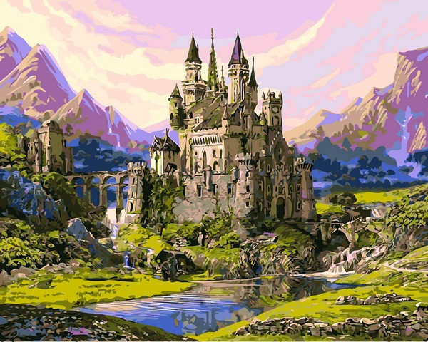 

Картина по номерам 40×50 см. Babylon Замок в долине гор (VP 1123)