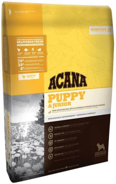 

Сухой корм Acana Puppy & Junior 11.4 кг для щенков средних пород (цыпленок, камбала)