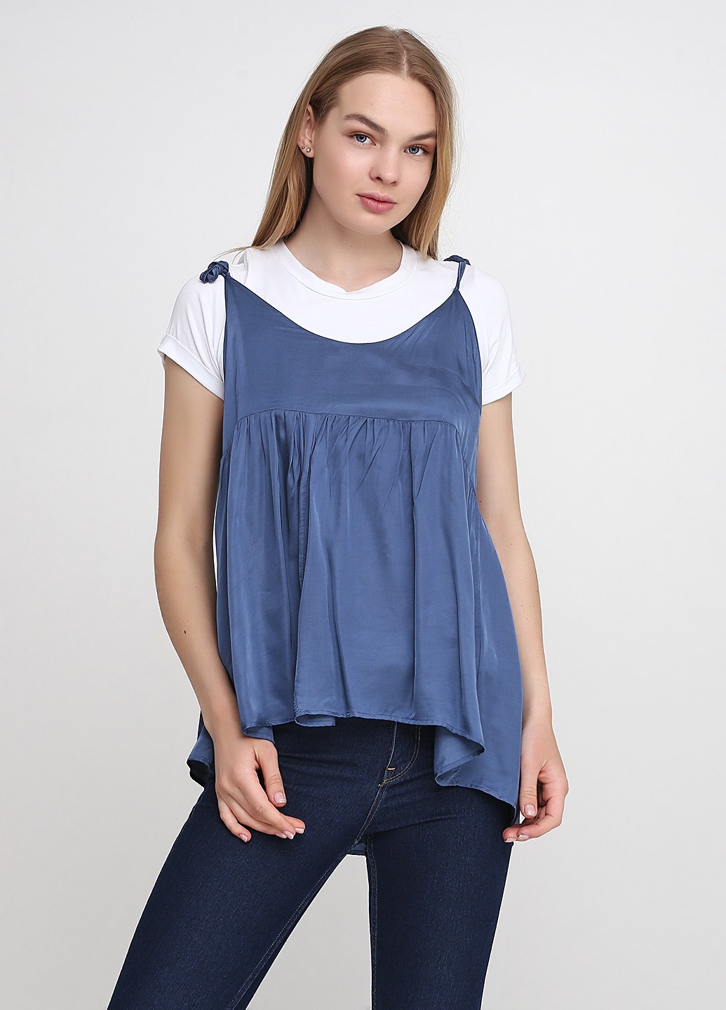 

Туника-футболка Kristina Mamedova голубой 34.1/6/S18 Onesize
