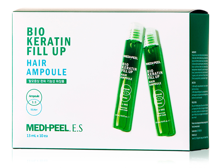 Фільри для волосся, що зміцнюють MEDIPEEL Bio Keratin Fill Up Hair Ampoule, 10шт по 13мл