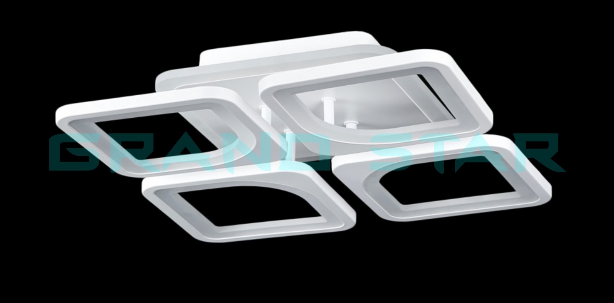 

Светодиодная LED люстра D.Sh 8060 Квадраты-4C с пультом 75Вт Белая
