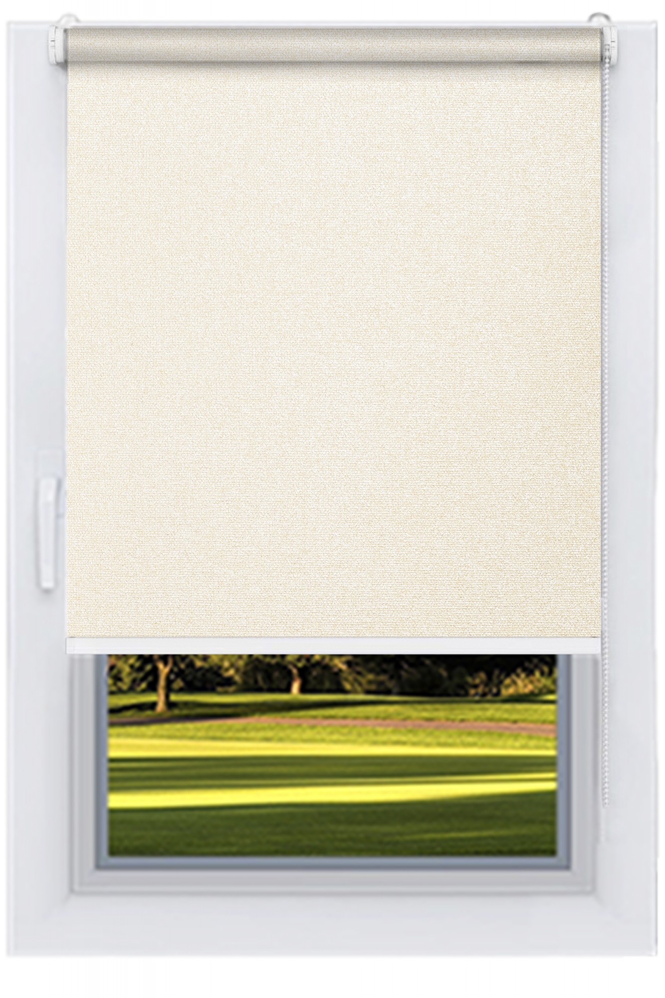 

Ролета тканевая DECOLUX 104х200 ЛЮМІНІС Шампань вал 19