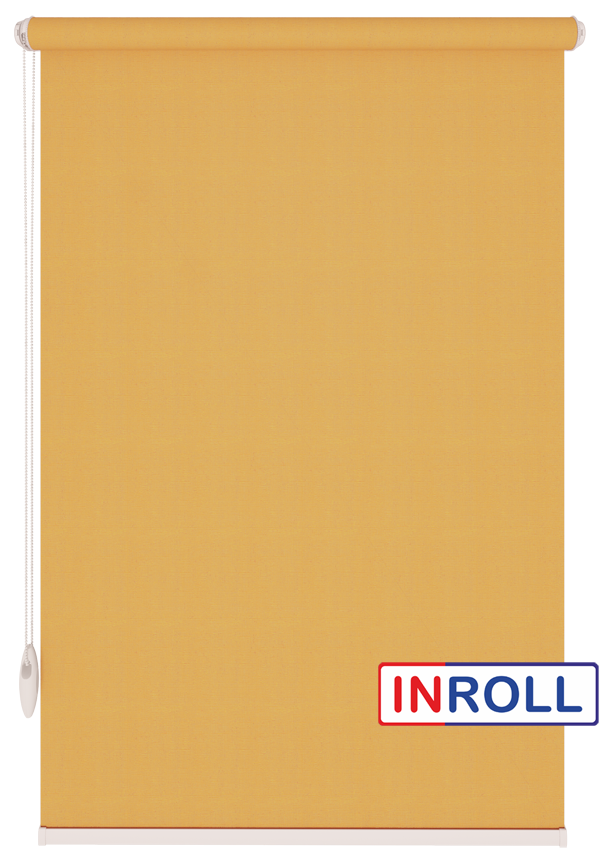 

Ролета тканевая INROLL Есо-Mini 130х185 см Camila Горчичный A631