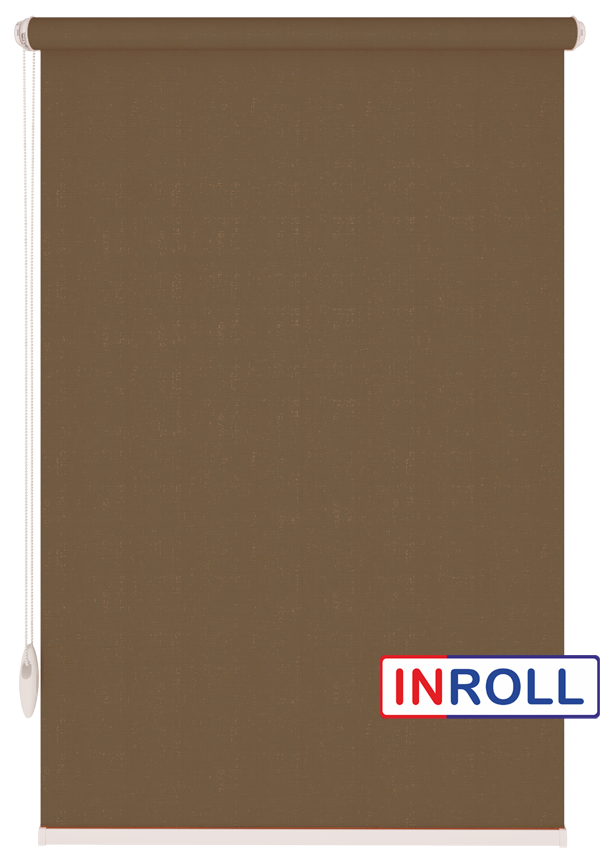 

Ролета тканевая INROLL Есо-Mini 130х185 см BO Berlin Коричневый 301 Silver