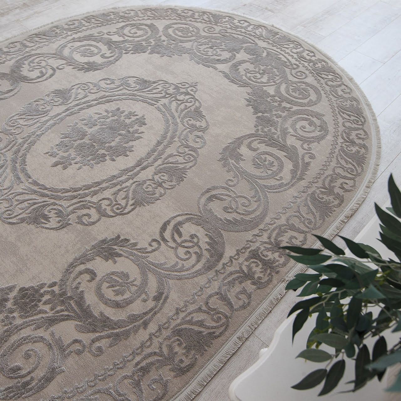 

Ковер T-Collection 886 Grey Овальный 120х180 см