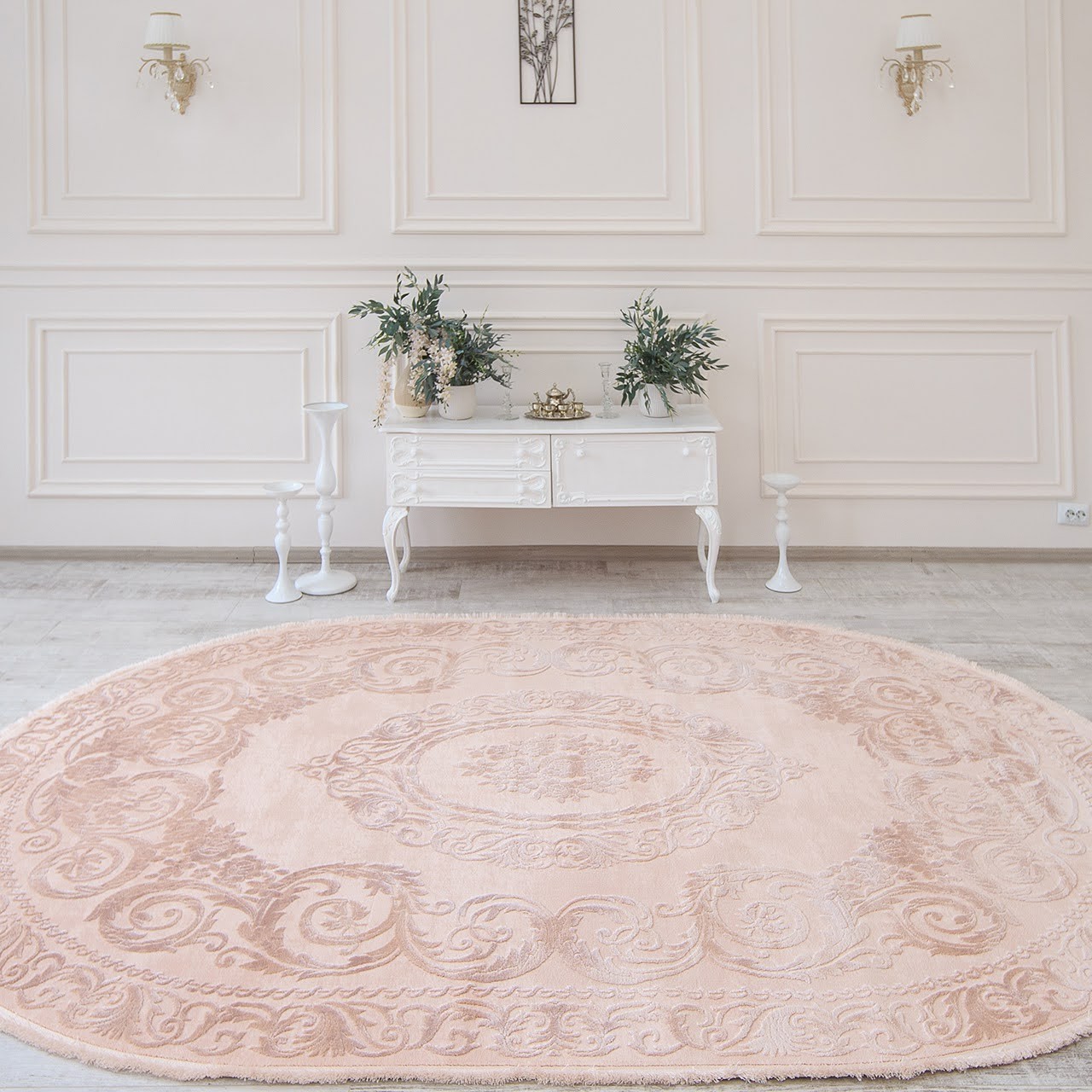 

Ковер T-Collection 886 Pink Овальный 80х150 см