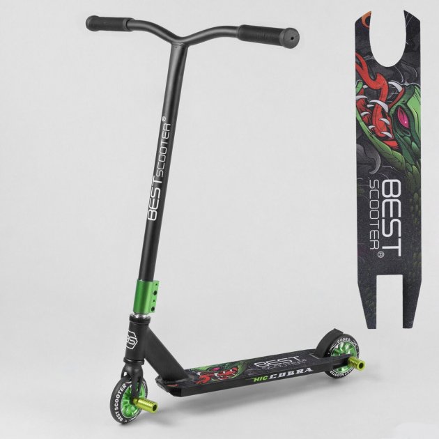 

Детский трюковый самокат 24544 Best Scooter с PU колесами, алюминиевой рамой, накладками на руль