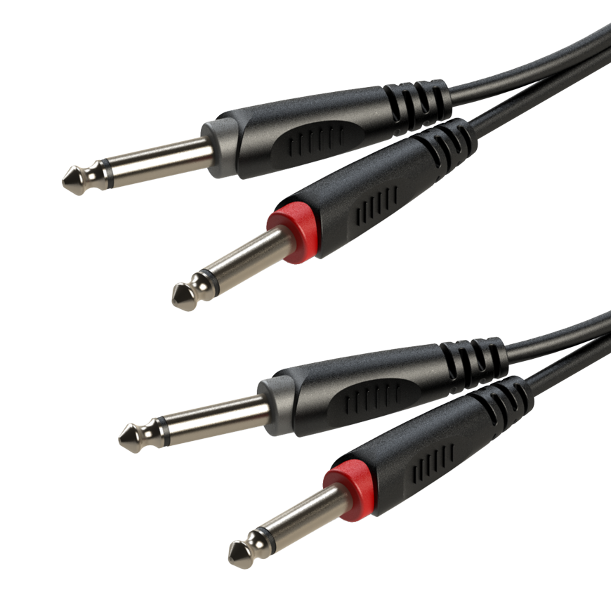 

Готовый аудиокабель Roxtone RACC100L6, Jack - Jack, 2х1x0.14, 6 м