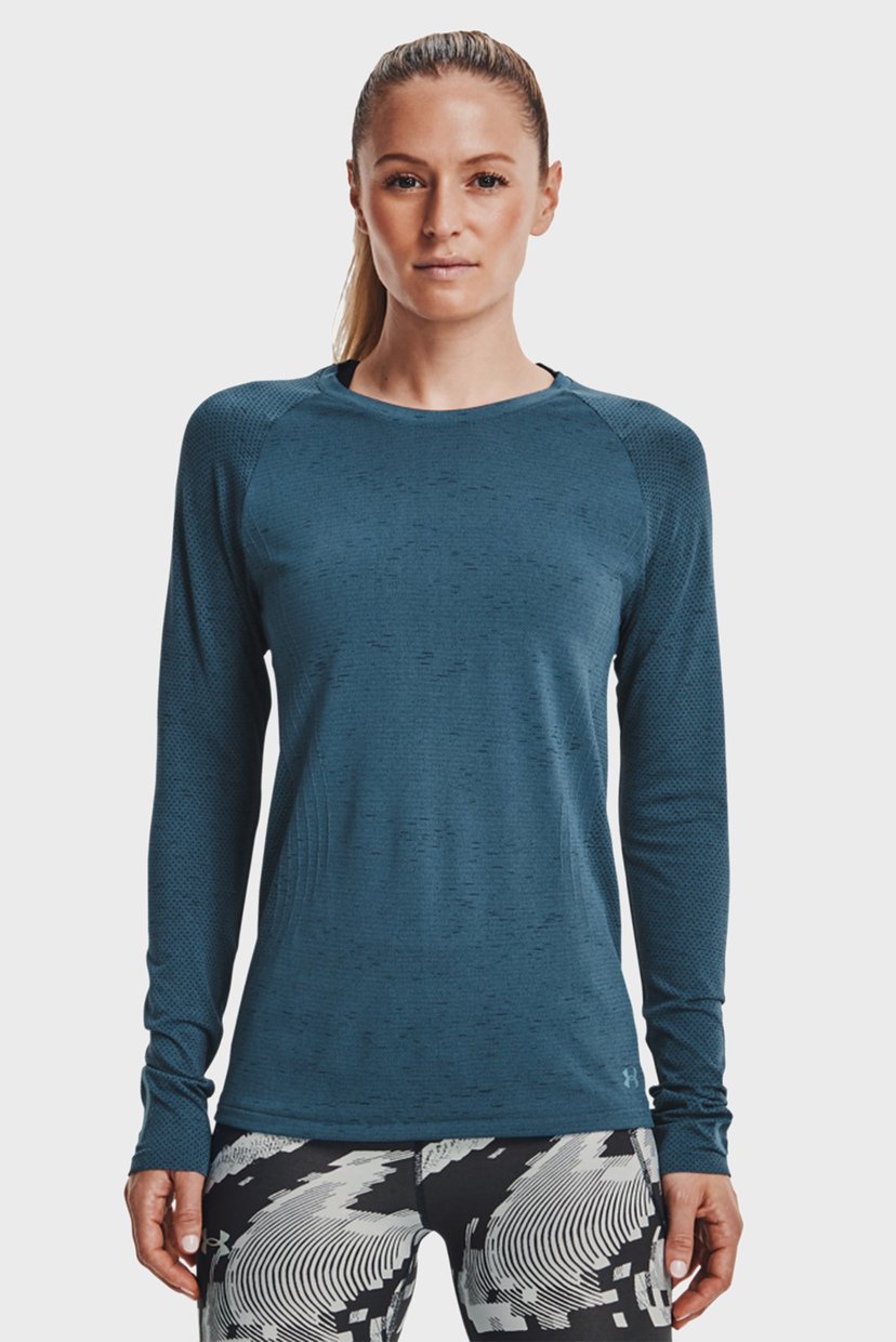 

Женский синий лонгслив UA Seamless Run LS Under Armour  1365627-597, Женский синий лонгслив UA Seamless Run LS Under Armour XL 1365627-597