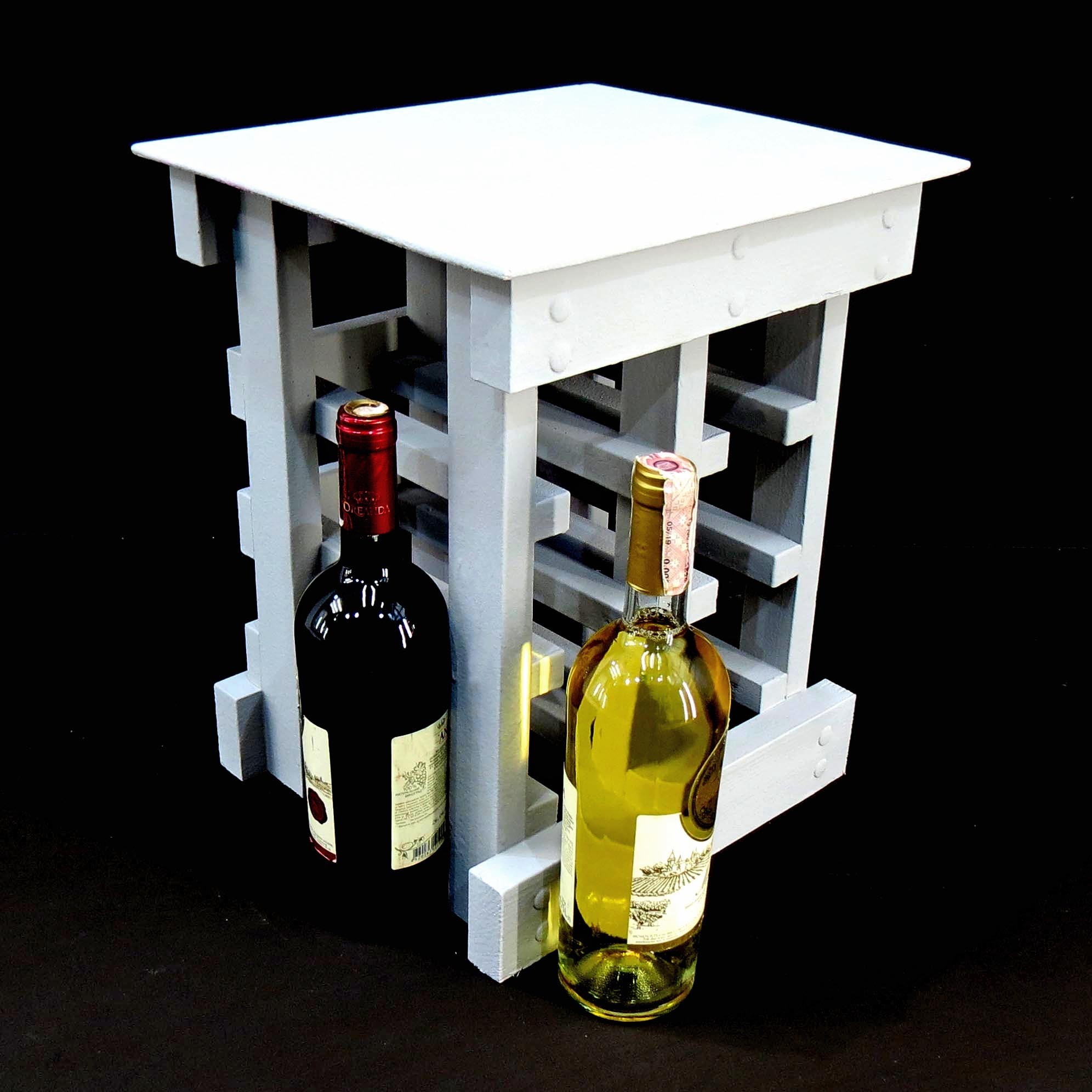 

Стойка для винных бутылок из натурального дерева IZD Аомори Зефир 40х34х30 см ПНК-004620