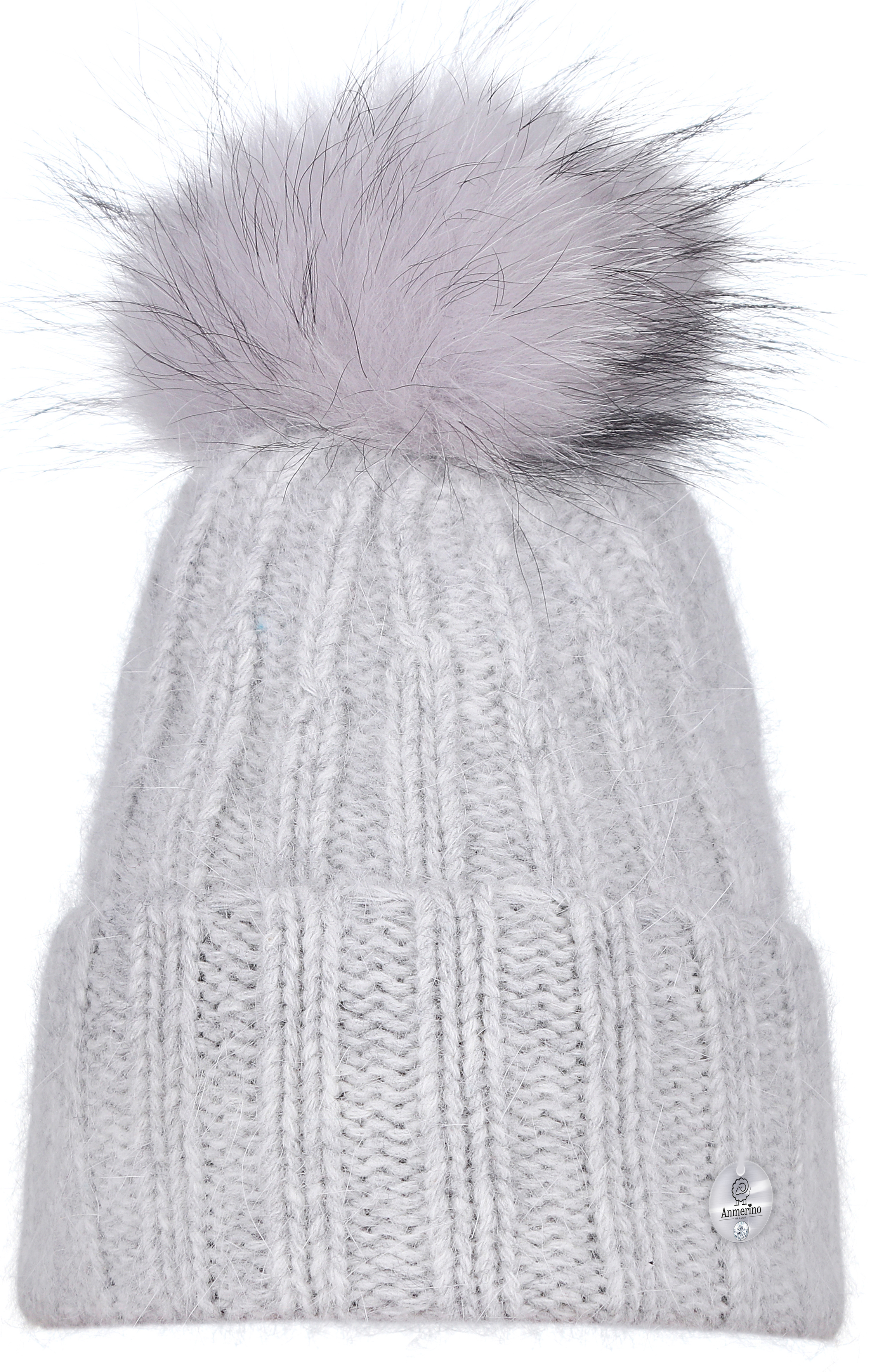 

Зимняя шапка Anmerino Zarina 54-56 см Светло-серая