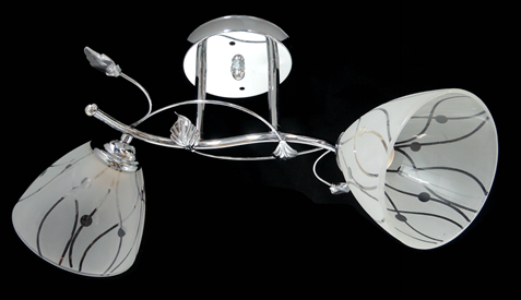 

Люстра потолочная Sirius Ю 9654B / 2 на 2 плафона