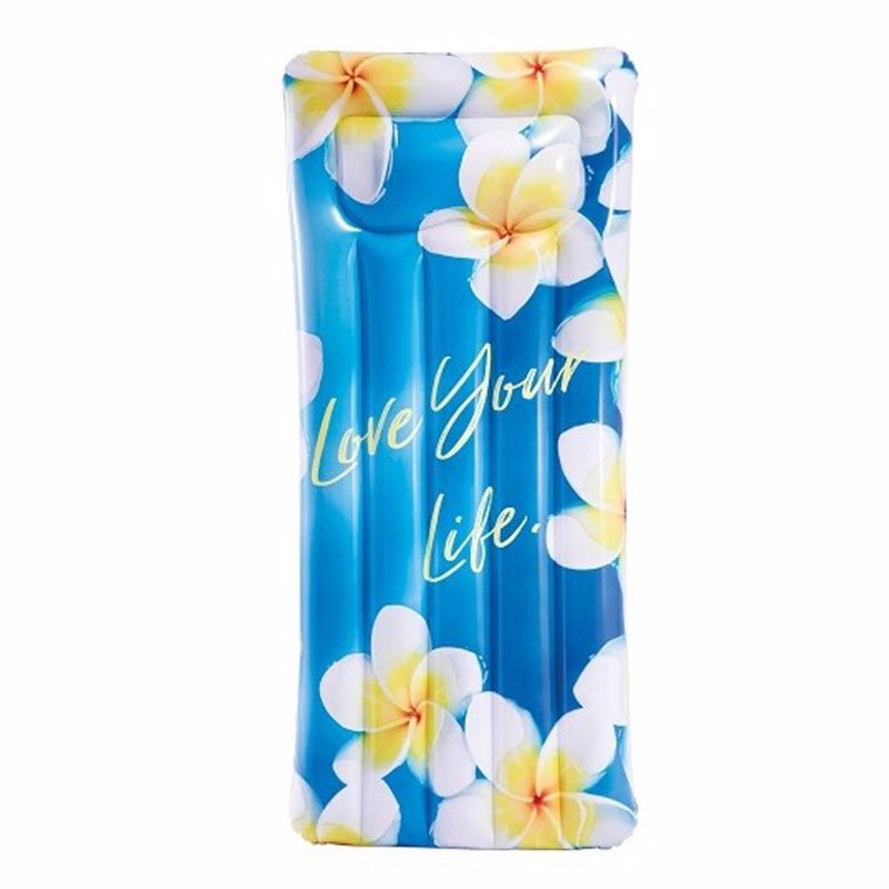 

Пляжный надувной матрас для плавания Intex 58772 (170 x 76 x 22 см) Цветы