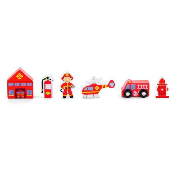 

Набор для железной дороги Viga Toys Пожарная станция (SKU-50815) 34 x 4 x 8 см