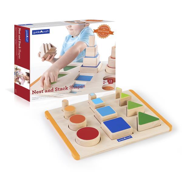 

Деревянный сортер Guidecraft Manipulatives Фигуры и размеры (SKU-G6737) 41 x 32 x 7 см