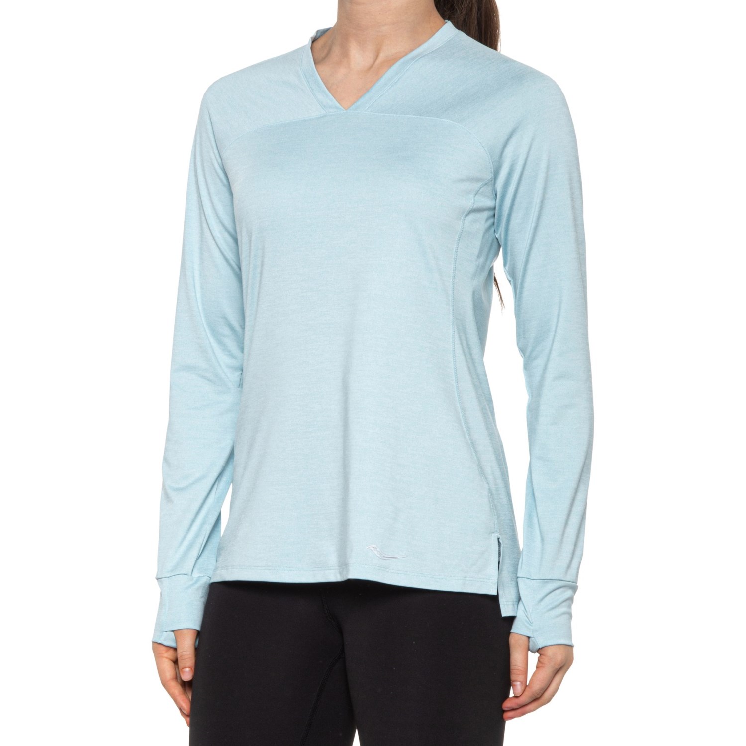 

Лонгслив Saucony Overlook V-Neck Shirt - Winter Sky Heather, M (46)