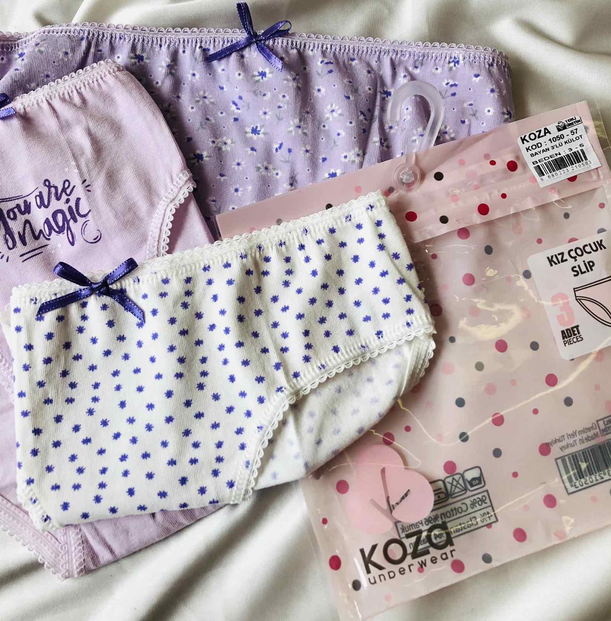 

Комплект трусиков Koza детские 1050_57 возраст 7-9 лет 134-152 см 3 шт