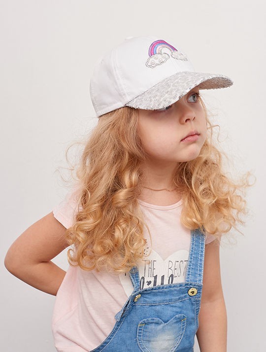 

Кепка для дівчинки DEMBOHOUSE Лорена 50 Білий