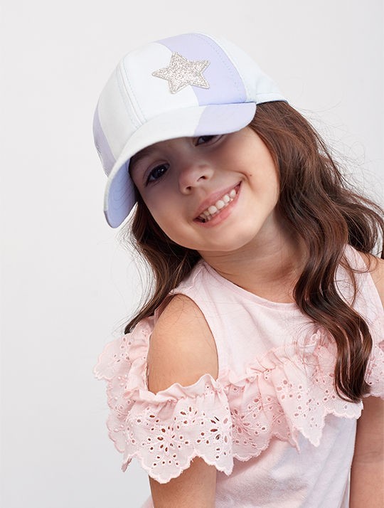 

Кепка для дівчинки DEMBOHOUSE Таіс 46 Бузковий