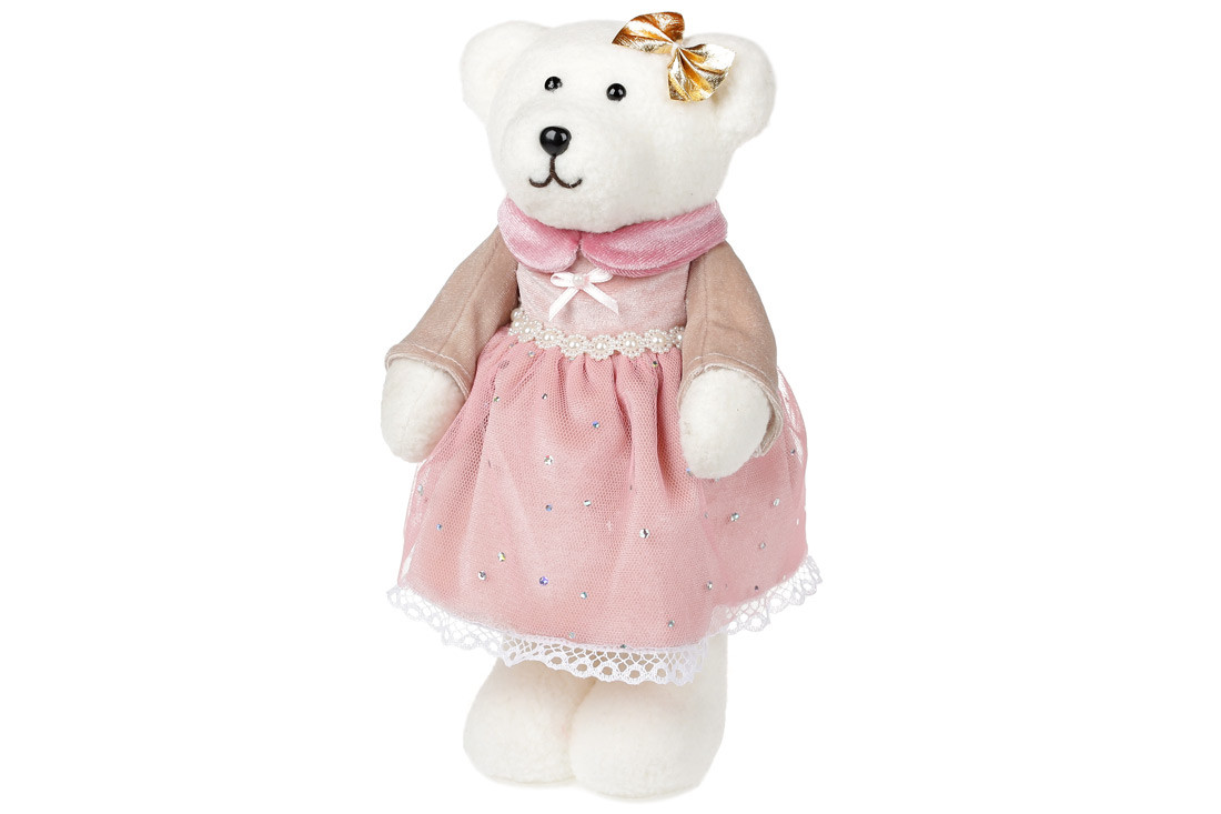 

Декоративная фигура Мишка 26см розовый BonaDi 743-332