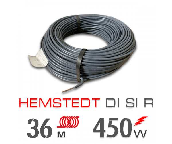 

Нагревательный кабель Hemstedt Di Si R - 36 м.п.
