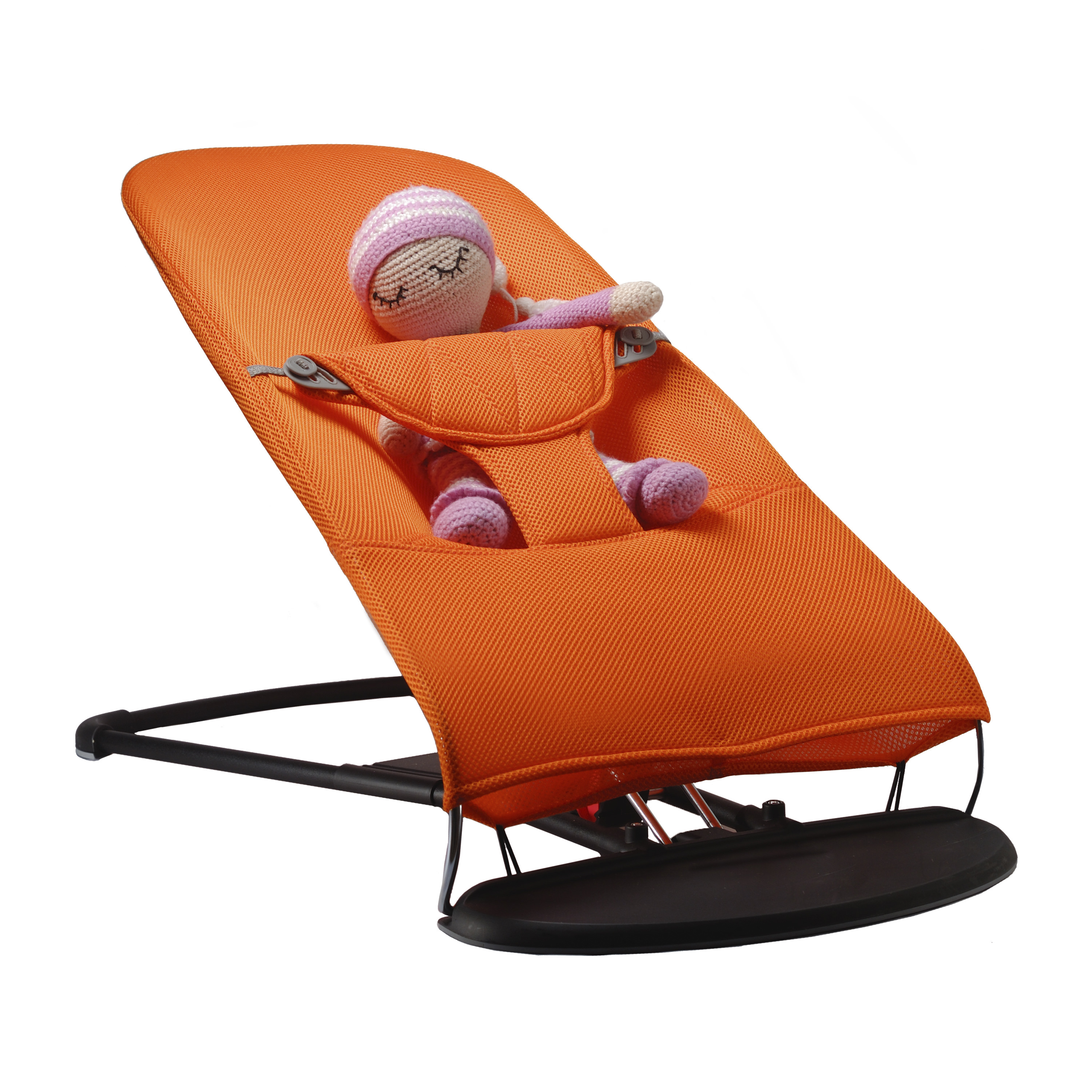 

Детский шезлонг-качалка BABY Balance Soft от SBT Group оранжевый/неопрен 3d в сетку (BBS-09-00)