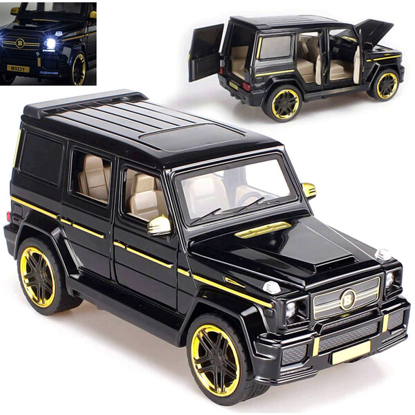 

Машинка коллекционная ТК Union Group Гелендваген Brabus Mercedes-Benz G65 AMG металлическая игрушечная с подсветкой фар 1:24 Черный (2907142)