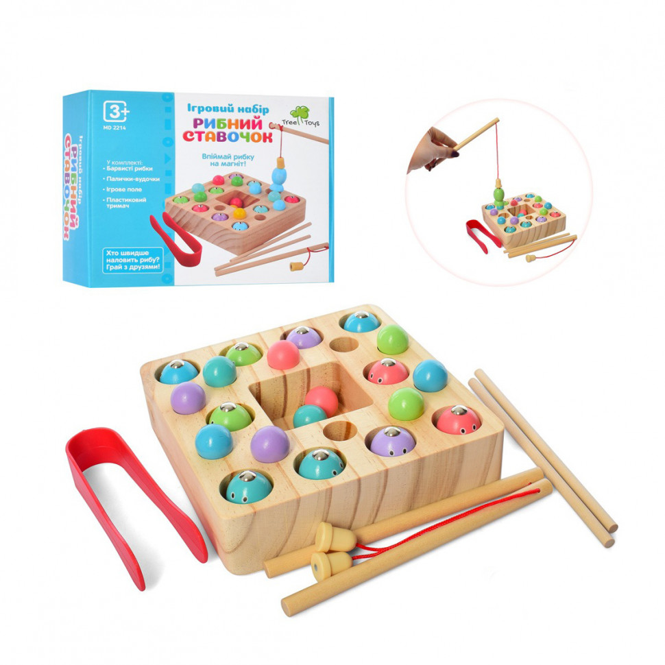 

Деревянная игрушка Рыбалка Limo Toy магнитная (MD 2214)