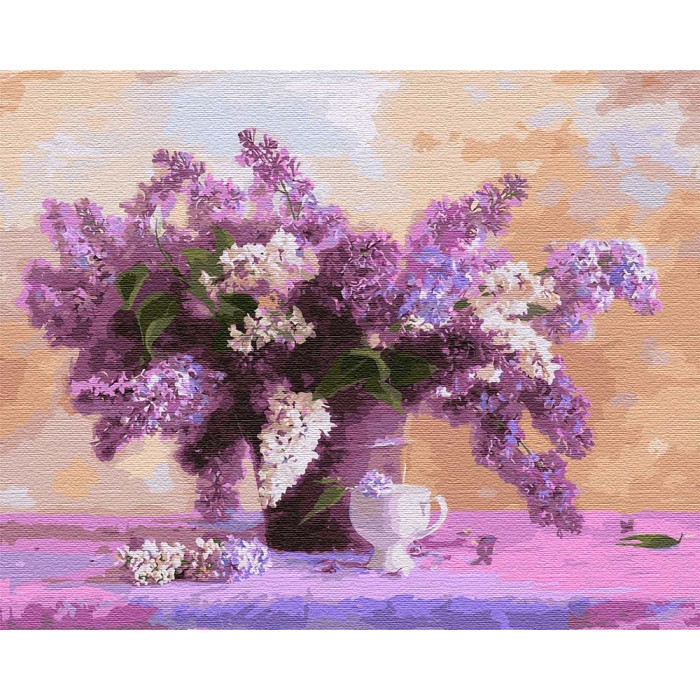 

Картина по номерам. Идейка "Яркий букет сирени" 40x50см (KHO3111)