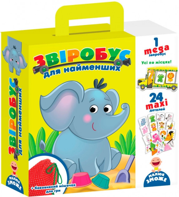 

Игра с мешочком Vladi Toys "Зверобус" для малышей (укр) (VT2906-02)