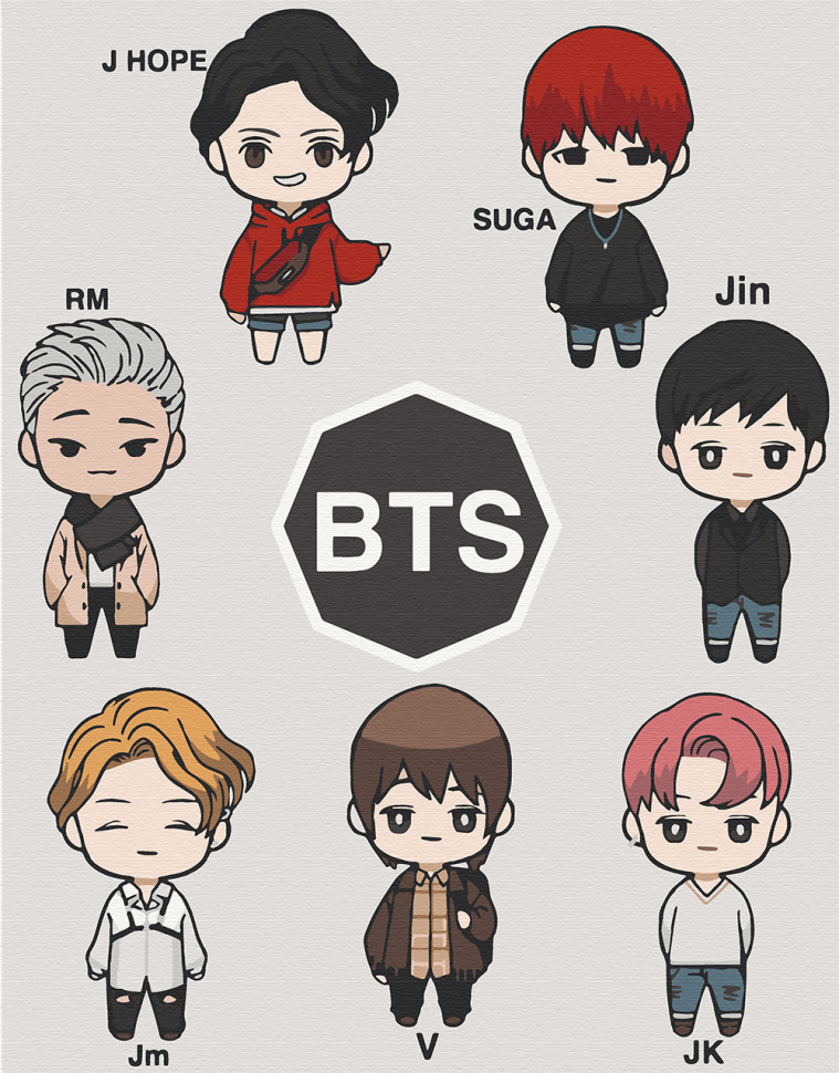 

Картина по номерам. Art Craft "LOL BTS" 40х50 см (10275-AC)