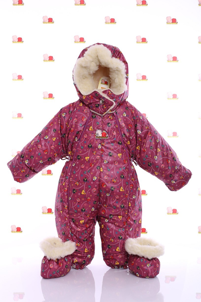 

Конверт Комбинезон Трансформер Babykroha Энгри 86 бордовый