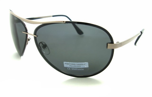 

Cолнцезащитные очки Retro moda polarized 022 Черно-серебристый