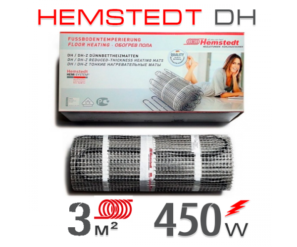 

Нагревательный мат Hemstedt DH 3 кв.м