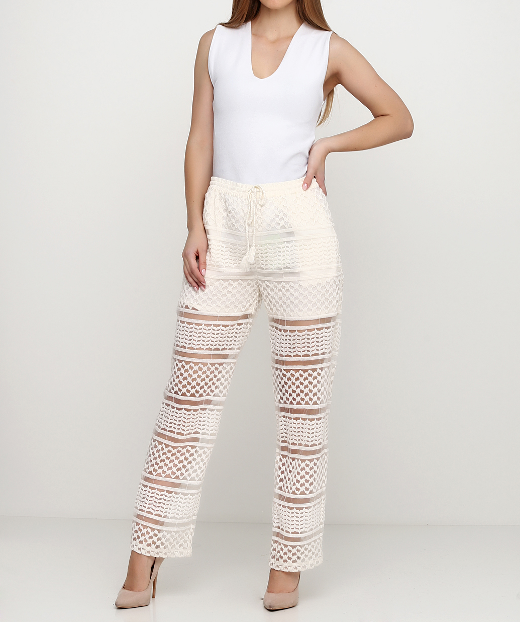 

Брюки Maison Scotch 131457-03  бежевый, Брюки Maison Scotch 131457-03 M бежевый
