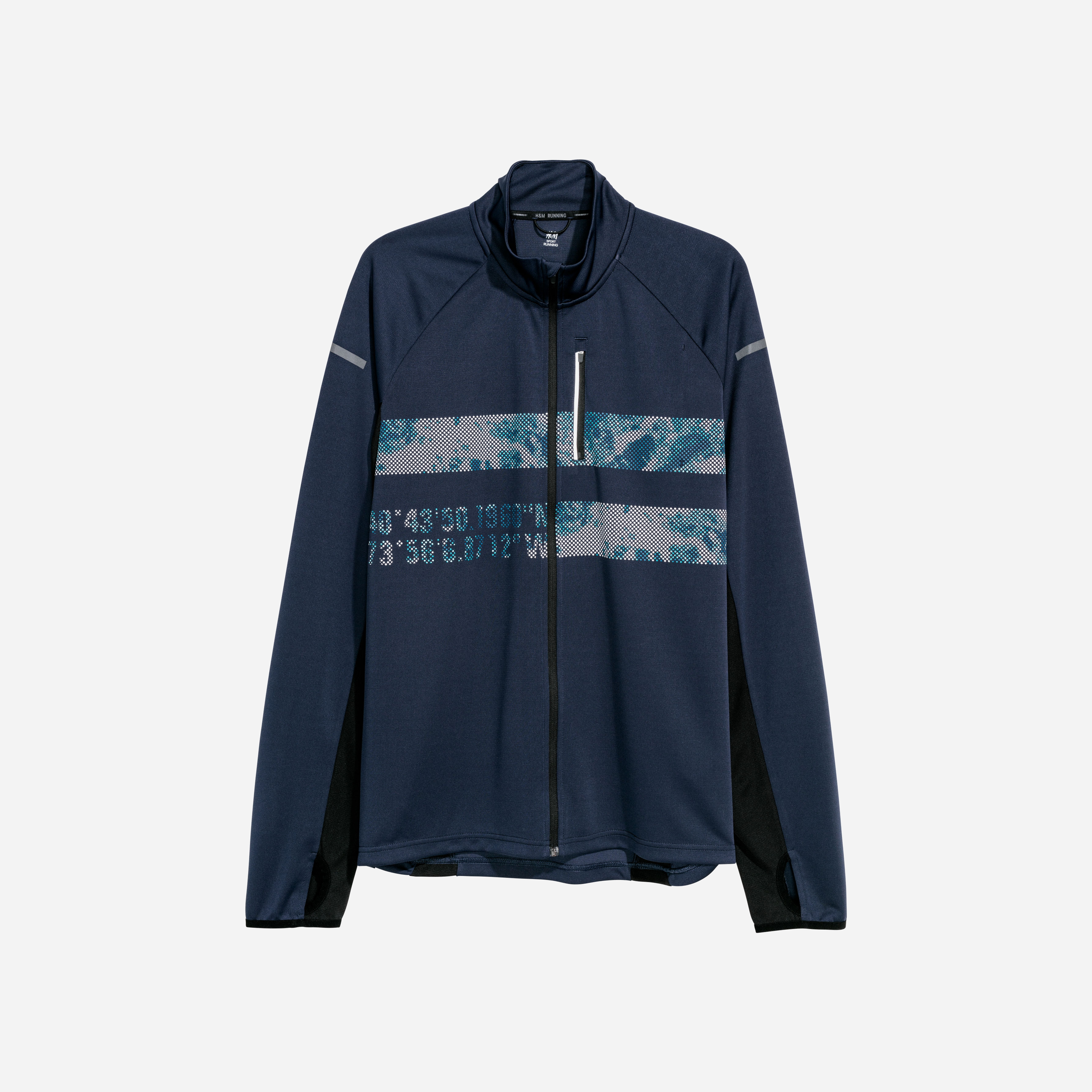 

Спортивная кофта H&M XAZ109230CNCO  Синяя с черным, Спортивная кофта H&M XAZ109230CNCO S Синяя с черным