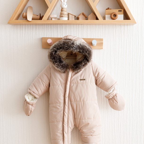 

Зимний комбинезон MagBaby "Аляска",74см(6-9мес.), бежевый