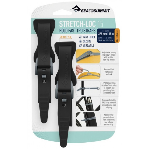 

Набор стяжек Sea to Summit Stretch-Loc 15, 20mm x 375mm 2 Pack, Black (STS ATD2079-03040117)