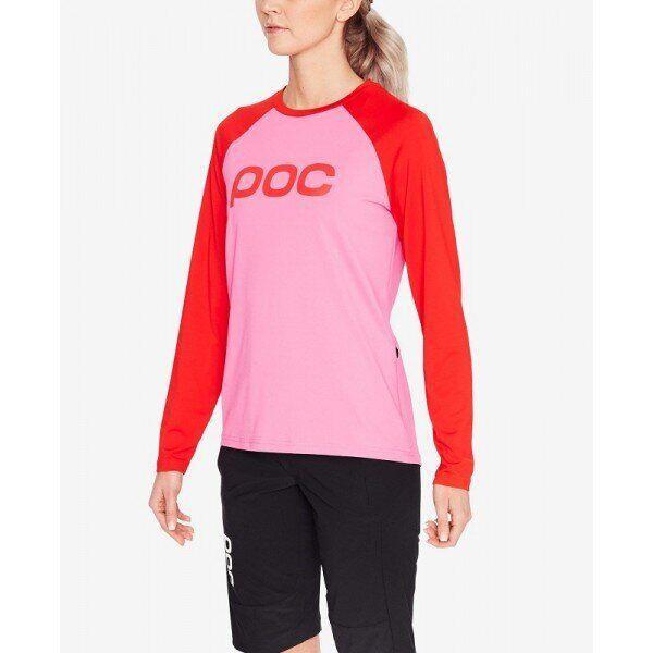 

Велоджерси POC Essential MTB W's Jersey, Altair Pink/Prismane Red, M