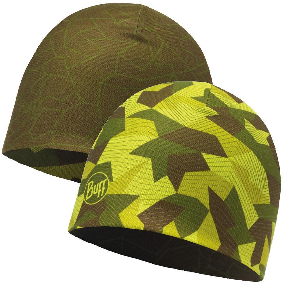 

Шапка Buff Microfibre Reversible Hat Block Camo Green
