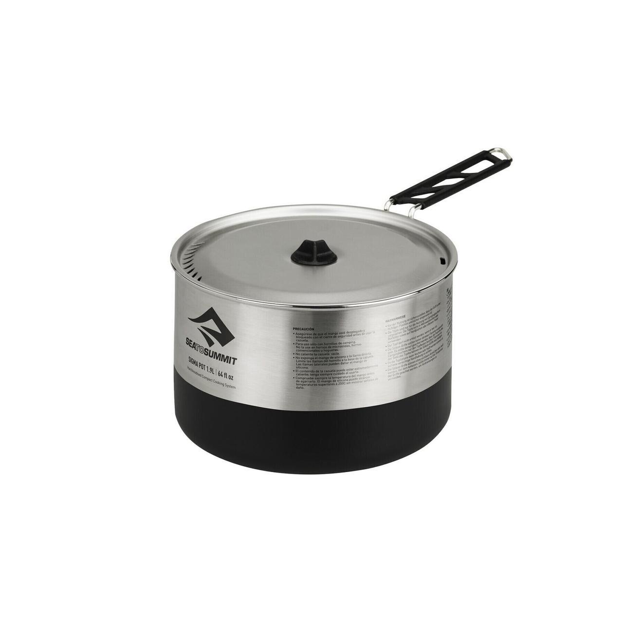

Кастрюля со складной крышкой в чехле Sea to Summit Sigma Pot with Stuff Sack, 2.7 (STS APOTSIGSSI2.7L)