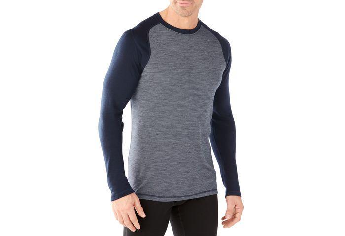 

Термофутболка Smartwool Men's Merino Mid 250 Pattern Crew Deep Navy - Winter White (598), XL