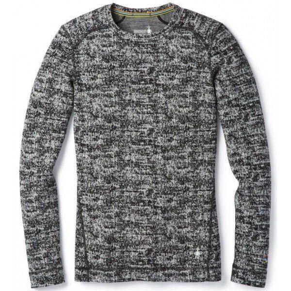 

Термофутболка женская Smartwool Merino 250 Baselayer Pattern Crew Black/Moonbeam Heather (SW SS226.A51-L)