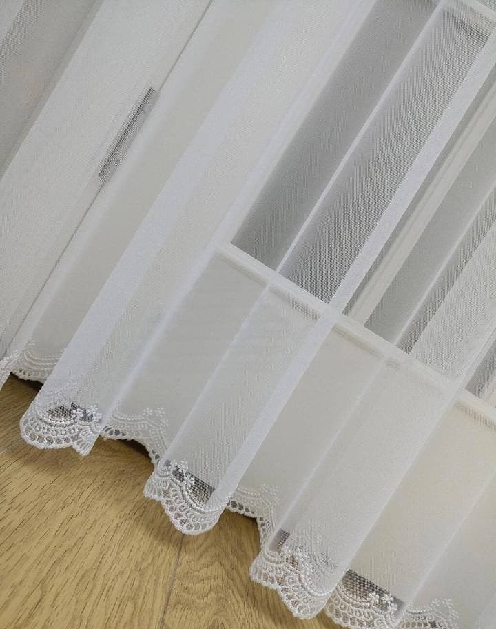 

Тюль Ann-Tailor грек с вышивкой Белый 270x400 см 1 шт (007)