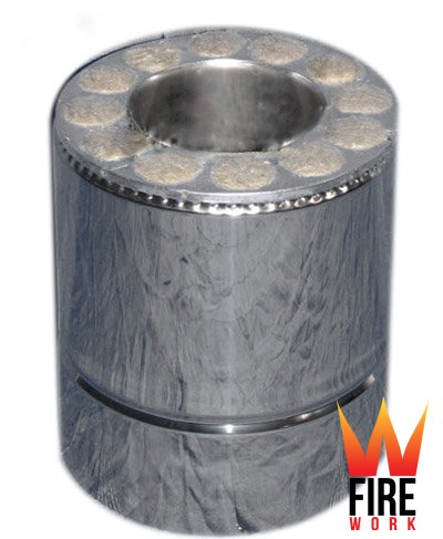 

Дымоход Труба термо сауна 250мм ø220/280 Fire Work Нержавеющая сталь/Нержавеющая сталь AISI 304 0.8мм утепленный